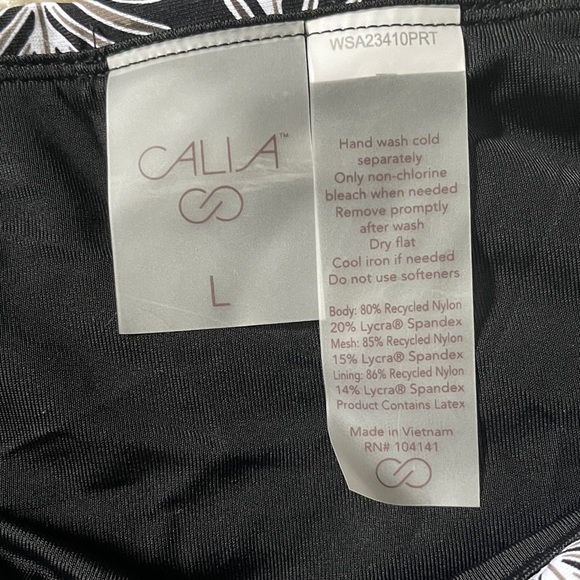 NWT CALIA by Carrie Underwood Feather Pattern Bikini Bottom size Large - Picture 2 of 5